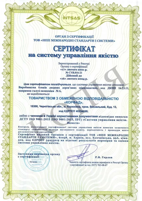 Міжкімнатні двері